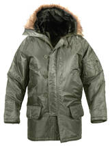 1円スタート ! 美品 ! ROTHCO ロスコ PARKA EXTREME COLD WEATHER TYPE N-3B Mサイズ ( 2XL相当 ) 米軍 アメリカ軍 フライトジャケット _画像7