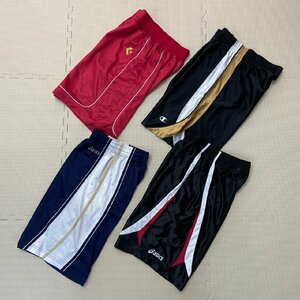 (Y)YJ142 ( used ) sportswear 4 point set /asics/CONVERSE/Champion/S/M/ shorts / training pants / jersey / motion put on / set sale 