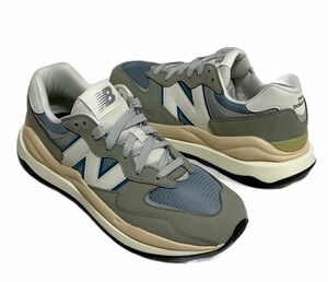 未使用 ニューバランス new balance M5740LLG グレー スティールブルー サイズ27.0 [m-0189]