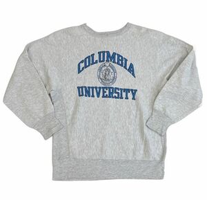 90’s 米国製 チャンピオン リバースウィーブ クルー COLUMBIA コロンビア Champion REVERSE WEAVE 両面 染み込み XL [kn-0176]