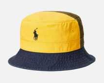 ★新品 Polo Ralph Lauren ポロ ラルフローレン コットン チノ バケット ハット 帽子 _画像1