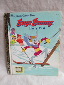 即決★ヴィンテージ Bugs Bunny Party Pest バックスバニー☆little little golden book リトルリトルゴールデンブック　洋書・絵本