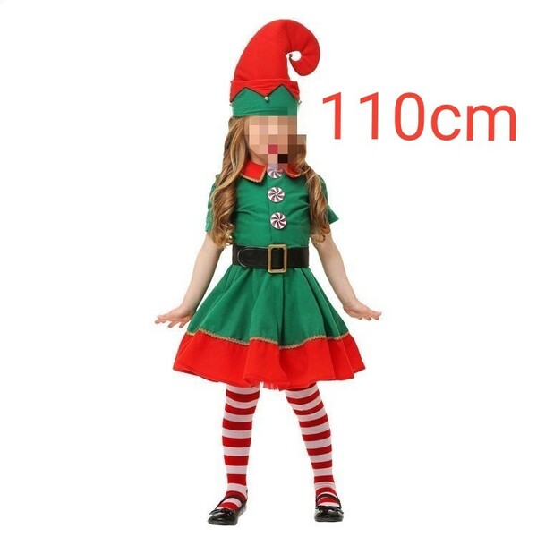 年末セール　クリスマス衣装 コスチューム ワンピース 子供 女の子 ハロウィン 110cm
