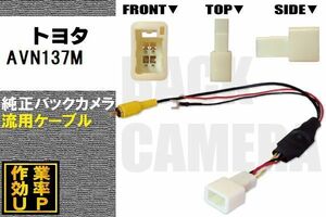 トヨタ純正 NHDT-W59G 対応 イクリプス ECLIPSE AVN137M 社外ナビ 市販ナビ RCA 接続 変換 リアカメラ ハーネス 配線 コード ケーブル