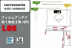 地デジ カロッツェリア carrozzeria 用 フィルムアンテナ AVIC-VH99HUD 対応 ワンセグ フルセグ 高感度 受信 高感度 受信