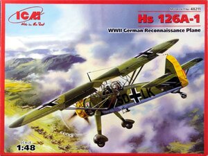 Hs126A-1 WWIIドイツ偵察機 1/48 ICM