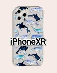 iPhoneXR whale car chiikak lovely leather (*V*)ii!! iPhone case 