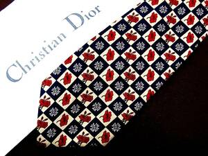 0^o^0ocl♪FK8151 【花】【Christian Dior】クリスチャンディオール ネクタイ★