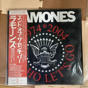 Ramones End Of The Century Movie program LP jacket specification lock lamo-nz Logo Mark entering shopping bag attaching 