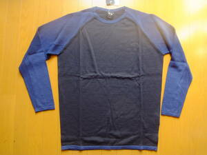 オークリー メンズM （US-S）イタリー製 高級セーター 羊毛50％ 紺 434242 新品 定価13000