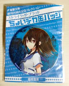 ストライク・ザ・ブラッド ちょいデカ缶バッジ 姫柊雪菜 三雲岳斗 未開封 ★