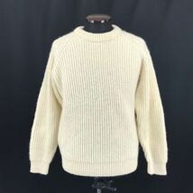 FOREST HOUSE new York★高級ウール100%/長袖セーター【Mens size -M/アイボリー/ivory】sweater/Tops◆BG951_画像1