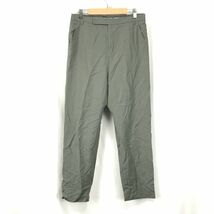 Made in Japan★アンドエー/and A★wool100％/スラックスパンツ【Mens size -38/股下67cm/カーキ/khaki】Pants/Trousers◆BG958_画像1