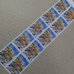  face value crack _ Furusato Stamp Kinki 18 Kishiwada .... festival . Kishiwada castle 1pe-n