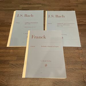 【裁断済み】3冊セット ヘンレ 原典 ピアノ譜 バッハ ピアノ楽譜 フランク