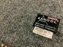 新品未使用　KANGOL カンゴール　マフラー　カシミヤ入り　ウール100% グレー　144cm x29cm MADE in Japan 送料無料_画像5