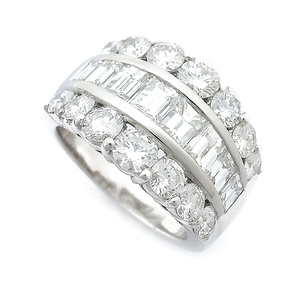 [Мидориякуя] Пикчиотти (Пикчиотти) Алмазное кольцо круглое / ковш -бриллиант 4.43ct [Используется]