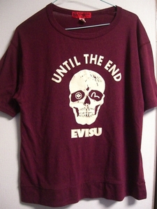 EVISU футболка вино ( балка gun ti-)do Cross karu40