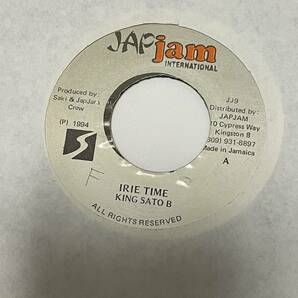 視聴あり ジャパレゲ JAPJAM / IRIE TIME - KING SATO B / TAXI RIDDIM / REGGAE レゲエ ７インチ レコード　送料無料