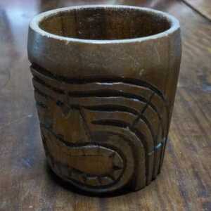  earth production thing jug mug camp Philippines Philippines production wooden cup penholder Nankoku . summer 