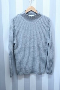 2-2812A/GREEN LABEL RELAXING Hamilton Ram wool rib knitted green lable lilac comb ng sweater 
