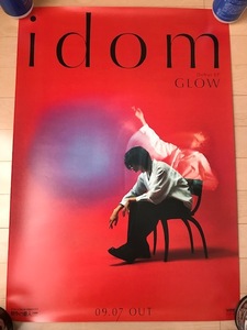 idom GLOW CD　B2サイズ告知ポスター　競争の番人 主題歌　イドム