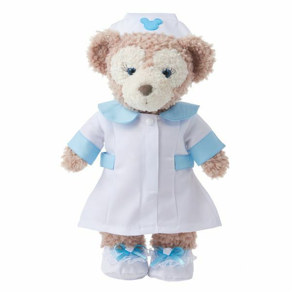 paomadei 847 ナース服 看護師さんのユニフォーム ホワイト+ブルー ドロワーズ 2枚 43cm Sサイズ ダッフィー シェリーメイ用衣装
