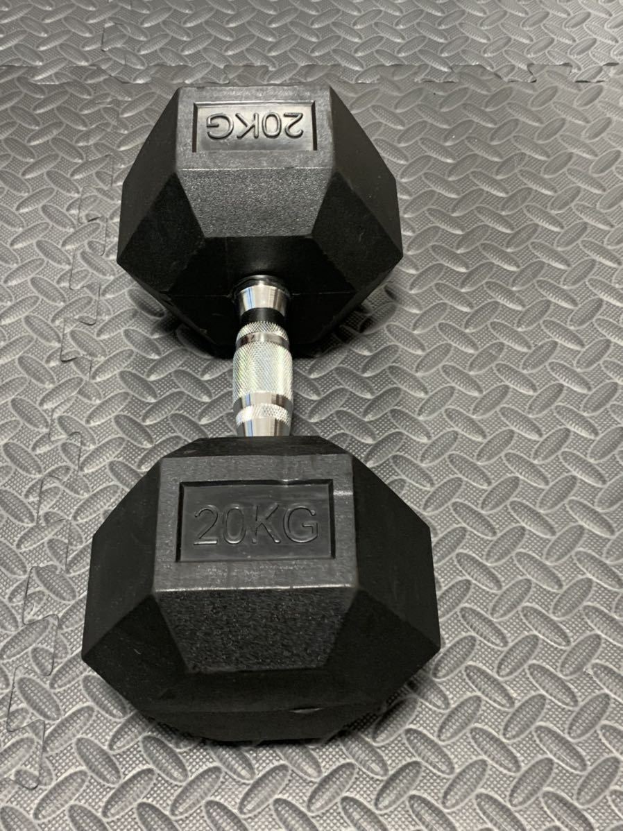 ヘキサゴンダンベル 20kg 2個セット 筋肉トレーニング 六角 ...