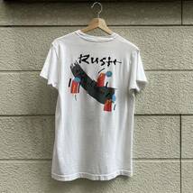 90s アイルランド製 バンドTシャツ 白 両面プリント Rush a show of hands screen stars スクリーンスターズ 古着 vintage ヴィンテージ L_画像2