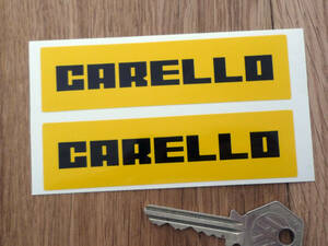 ★送料無料★CARELLO sticker キャレロ ステッカー デカール 100mm × 25mm ペア