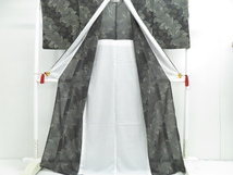 ☆宝の山☆【1円～】美品　夏物小紋　仕立て上がり　身丈約163cm　裄丈約70cm　着物　T5960_画像4