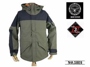 【送料無料 32%OFF】HOUSTON ECWCS PARKA エクワックス パーカー CUSTOMモデル 　 NO.51121 OLIVE DRAB _XLサイズ