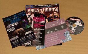 Hails & Horns Magazine 2006 No.2 CD Unearth A.F.I. Iron Maiden Hatebreed Napalm Death メタル マガジン dojo フライヤー metal 雑誌