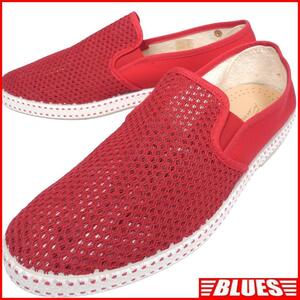  быстрое решение * Испания производства RIVIERAS* не использовался 27cm кожа туфли без застежки riviera эспадрильи мужской 42 красный обувь для вождения Loafer 