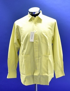 BLUFCAMP （ブルーフキャンプ） Dyed Oxford Shirt ダイ オックスフォード 長袖シャツ L/S エンブロイ 刺繍 LOGO ロゴ yellow M