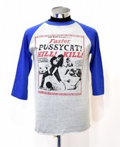 Faster Pussy Cat Kill Kill (ファスター プシィ キャット! キル! キル!) ラグラン７分袖 Tシャツ 3/4 TEE VINTAGE ヴィンテージ バンドM_画像1