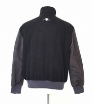 MUSSELBURGH（マッセルバラ）ジップアップ ブルゾン ZIP UP blouson スタジャン ジャンパー ジャケット ワッペン BLACK M GOLF ゴルフ_画像2