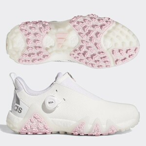 [ new goods ] Adidas code Chaos 22 BOA lady's shoes GX3944 24.5cm foot wear white / silver metallic / clear pink 