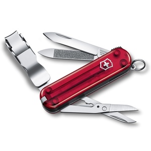 ビクトリノックス アーミーナイフ 6463 ネイルクリップ [ クリアレッド / ブリスターパッケージ ] Victorinox