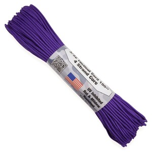 ATWOOD ROPE タクティカルコード 30m パープル アトウッドロープ 紐 靴ひも 靴紐 purple 紫 紫色