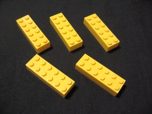凸レゴ凸　%2456　2x6ブロック（黄）　5個