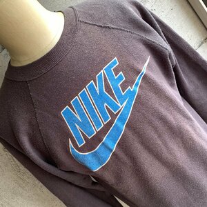 アメリカ古着 80年代 オールド ナイキ プルオーバー スウェット ロゴ チャコール M size U.S Used Clothing 80's Old NIKE Pullover Sweat
