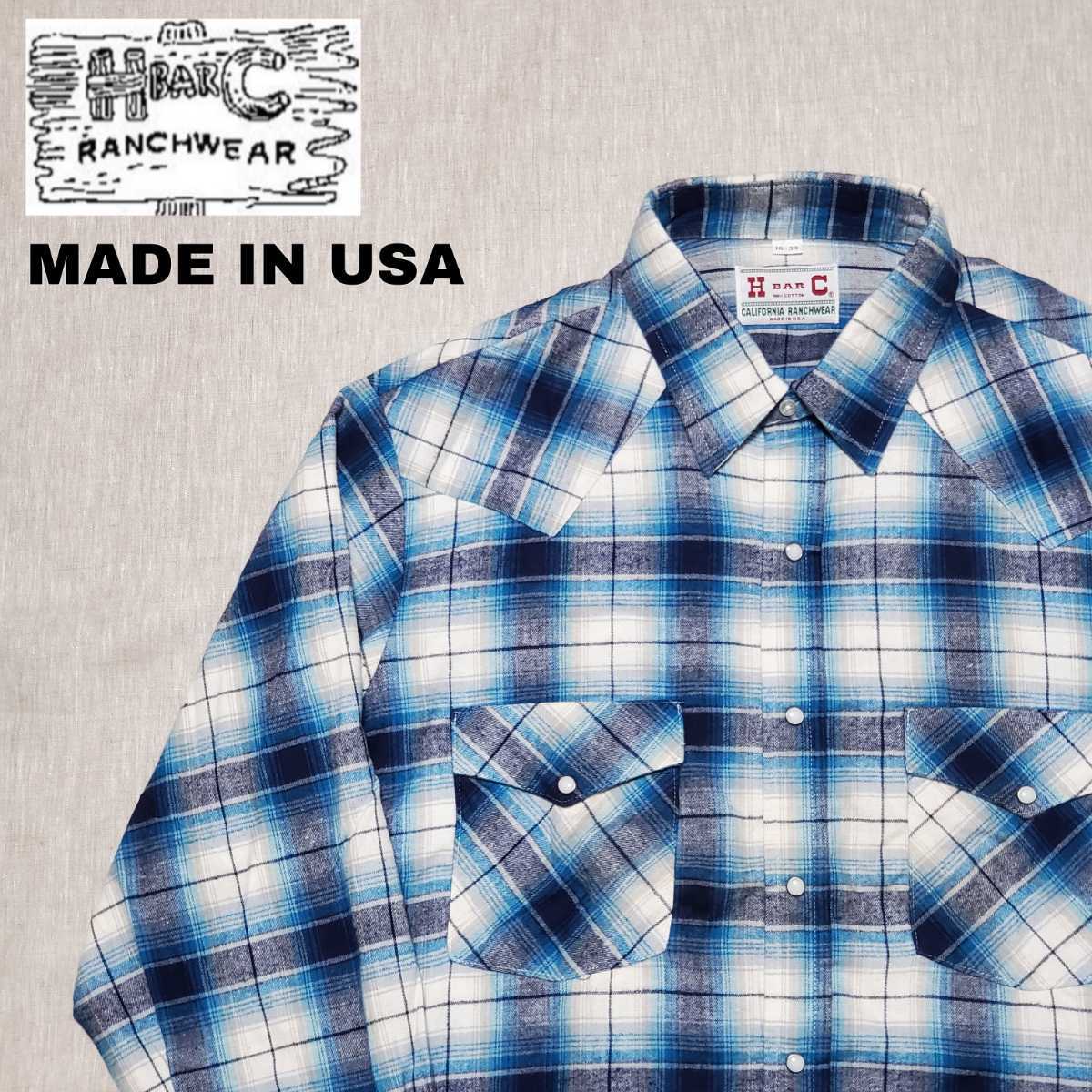 CARIFORNIA RANCHWEAR ウェスタンシャツ USA製 レッド ショッピング ...