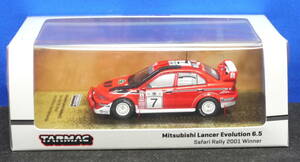 1/64 ターマック 三菱 ランサーエボリューション 6.5 Safari Rally 2001 Winner ●