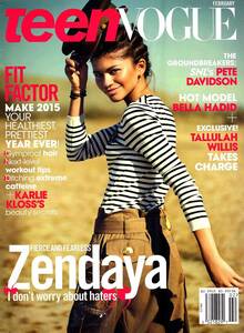 ★入手困難 ★ TEEN VOGUE 2015 洋書 Zendaya ゼンデイヤ ピート デイヴィッドソン ベラ ハディッド タルーラ ベル ウィリス エマ ワトソン