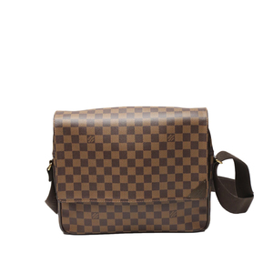 Луи Vuitton Pleack Bag N41149 Diagonal Damier Shelton MM Louis Vuitton Brown Ladies Используется