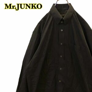 Mr.JUNKO ミスタージュンコ　長袖シャツ　無地　形態安定加工　メンズ　M-82サイズ　【AY0715】