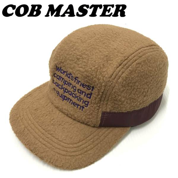 未使用 COB MASTER ブラウン キャップ フリース メンズ レディース アウトドア ジェット キャンプ カジュアル 帽子 イギリス コブマスター