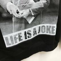 未使用 /S/ ELEVEN PARIS ブラック スウェット トレーナー トップス LIFE IS A JOKE カジュアルプリント レディースメンズ 黒 イレブンパリ_画像4