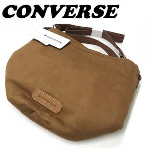  unused CONVERSE boa pouch bag beige Logo discount cord lady's men's pocket shoulder bag reversible .... Converse 